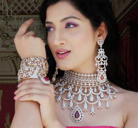 Indian Jewellery And Clothing Heavy Bridal Diamond Necklace Designs From Rama Krishna Jewellers