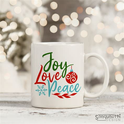 Joy Love Peace Svg Christmas Cutting File