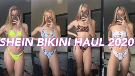 shein bikini try on haul 2020 youtube