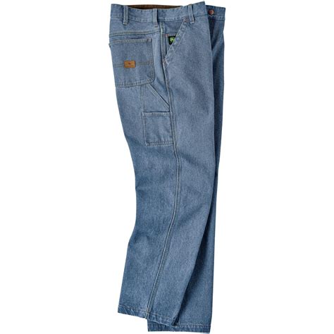 Mens John Deere Denim Utility Jeans Dark Stone 220298 Jeans
