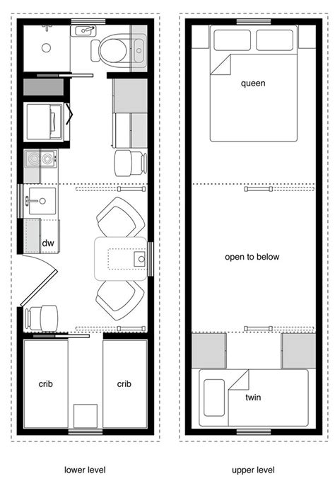 Are you planning to build the house yourself or are you going to hire a contractor? 8x24 family one crib w/ Murphy bed and storage loft | Tiny ...