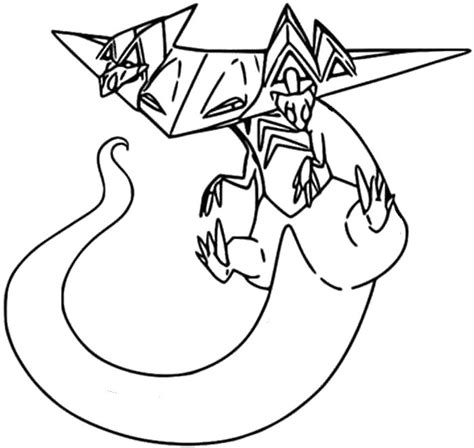 Coloring Pages Pokemon Dragapult Drawings Pokemon