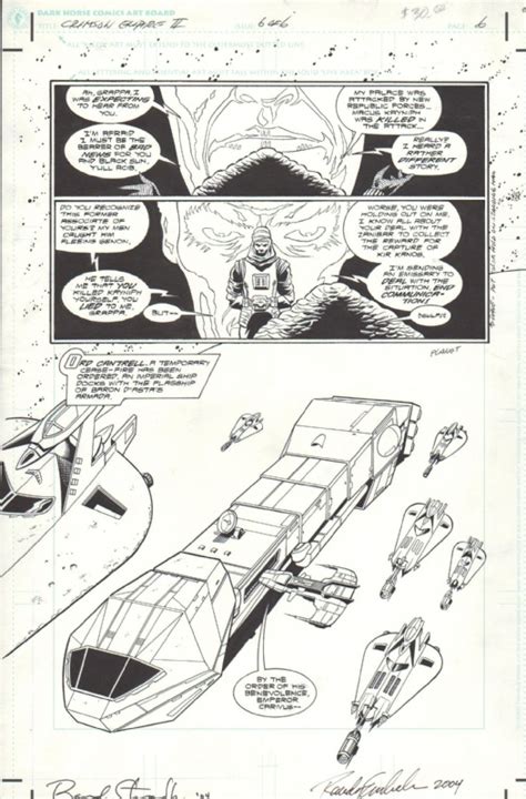 Paul Gulacy Star Wars Crimsom Empire II Issue 6 Page 6 In Miguel A D S
