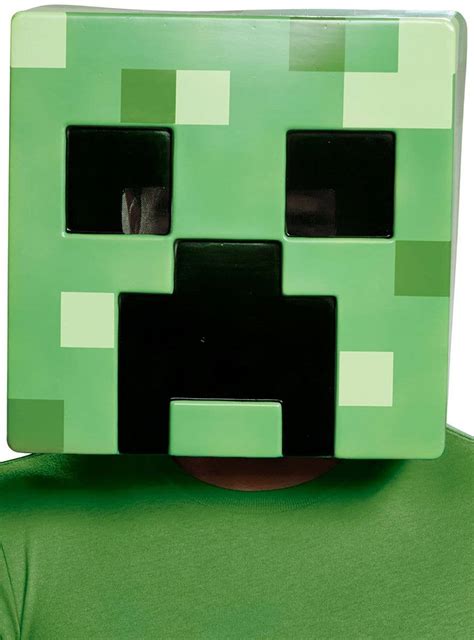 Adults Minecraft Creeper Mask Green Minecraft Creeper Costume Mask