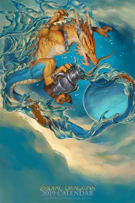 Artstation 2019 Zodiac Dragon Aquarius Christina Yen
