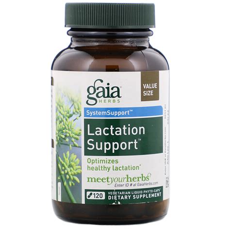 Gaia Herbs Systemsupport Lactate Support 120 Vegetarian Liquid Phyto Caps Iherb