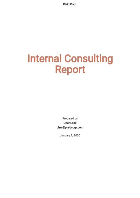 Free Consulting Report Word Templates 7 Download