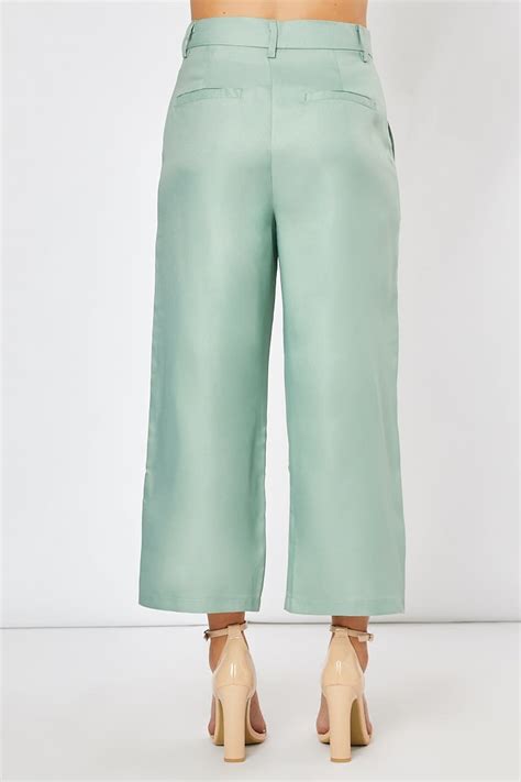 Laura Jade Green Co Ord Culotte Trousers In The Style