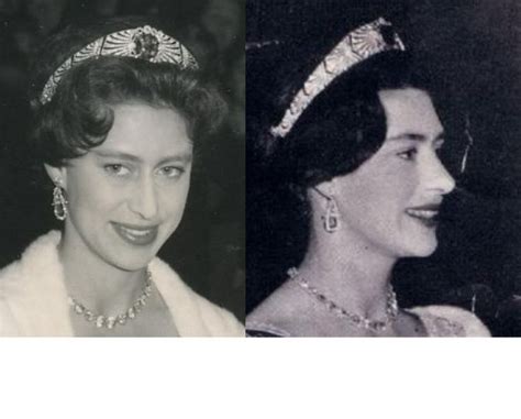 Two Pictures Of The Same Woman Wearing Tiaras