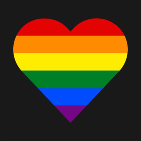 Gay Pride Rainbow Heart Lgbtq T Shirt Teepublic