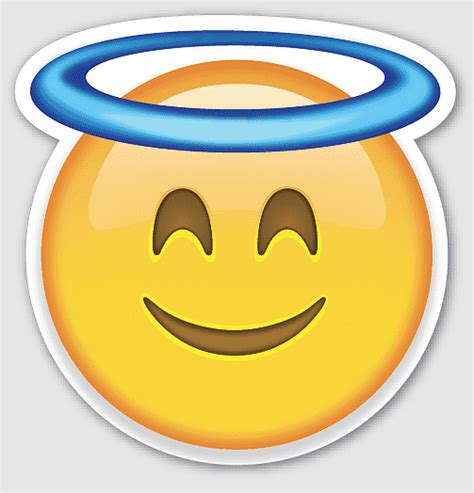 Emotes Heaven Wink Emojis Angel Emoji Emoticon Emotion Smiley