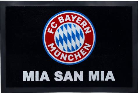 The fc bayern legends squad more; FC Bayern München Fußmatte "Logo" 60 x 40 cm schwarz