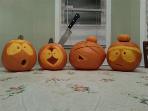 South Park Characters As Halloween Pumpkin Heads