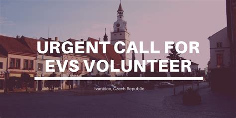 Urgent Call For Evs Volunteer In Ivančice Cz Future In Our Hands