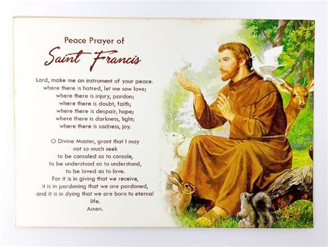 beautiful st francis of assisi prayer cards saint francis st francis of assisi prayer cards