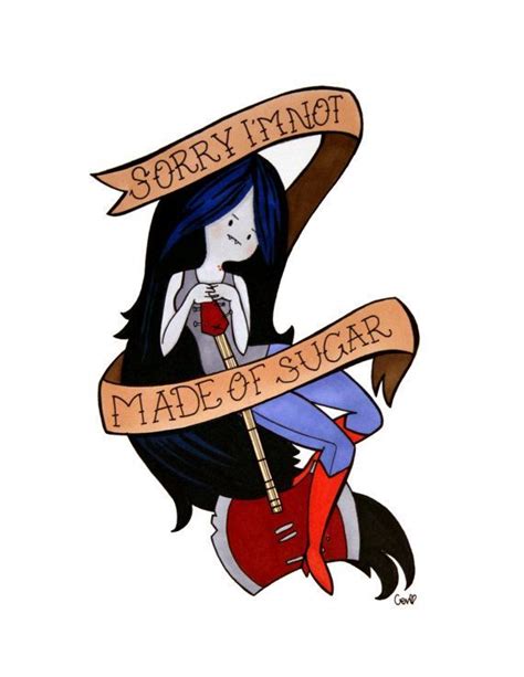 adventure time marceline the vampire queen tattoo by lechatbygen adventure time tattoo