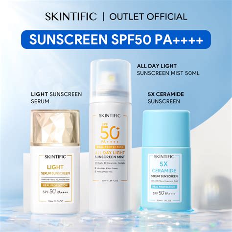 Jual 【collection】 Skintific Sunscreen Spf50 Pa Serum Sunscreen