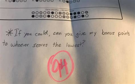 Straight A Student Surprised Teacher By Giving His Bonus Points To