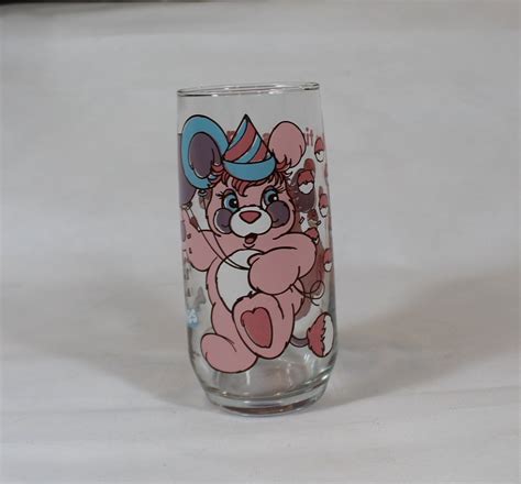 Popples Drinking Glass Pink Party Popple Those Characters Etsy
