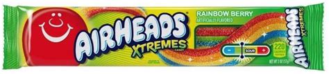 Airheads Xtremes Sour Belts Rainbow Berry 2oz 57g Sweets From Heaven