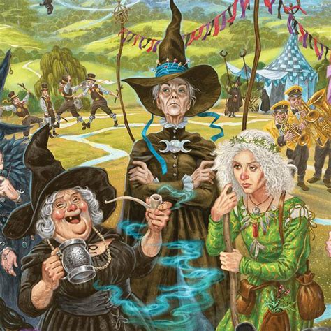 Terry Pratchett Discworld Lancre Witch Trials Illustration Granny Nanny