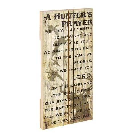 Hunters Prayer Crate Sign Avenue 550