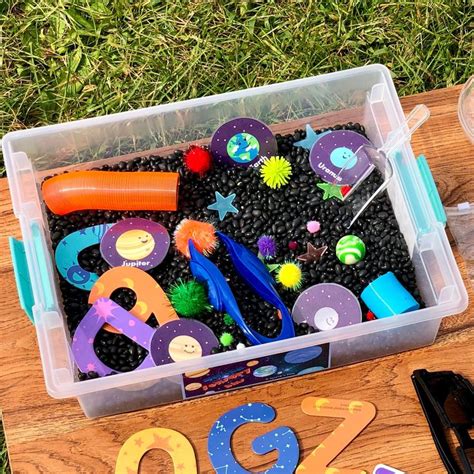Space Sensory Bin Solar System Local Prices Available Etsy Sensory