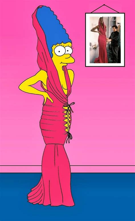 Gallery Marge Simpson Models Iconic Dresses