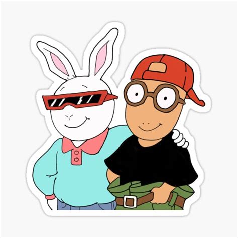 Arthur And Buster Sticker By Stephgio Redbubble