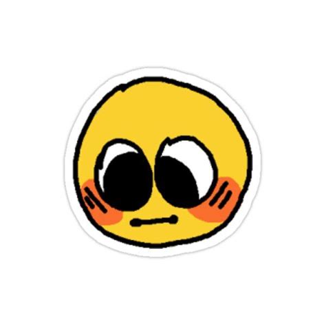 Cursed Blush Emoji Sticker By Corwoesz In 2021 Blushing Emoji Emoji
