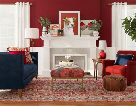 30 Red Living Room Ideas 2021 For Vibrant Atmosphere Living Room