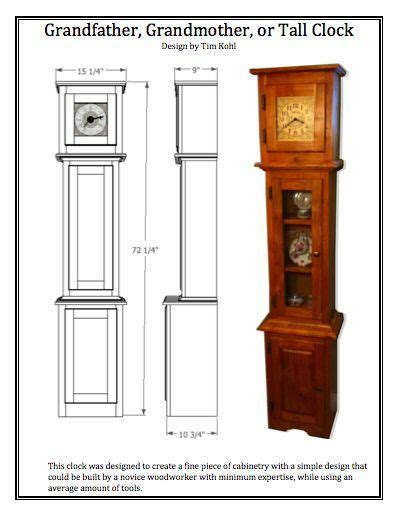 I like clocks so i decided to build a grandfather clock. WOODWORKING PLANS - Grandfather / Grandmother / Tall Clock ...