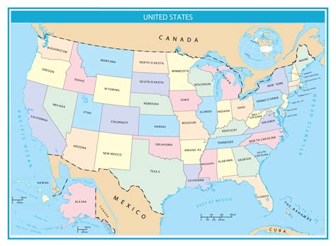 Printable Usa Maps United States Colored Printable Jd