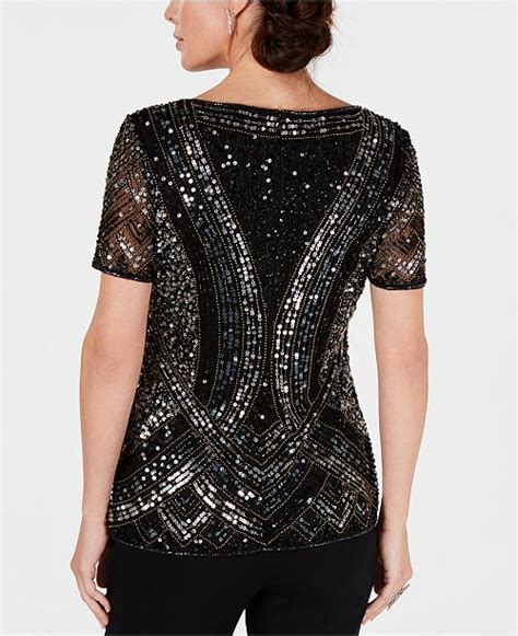 28th And Park Embellished Hand Beaded Top Created For Macys And Reviews