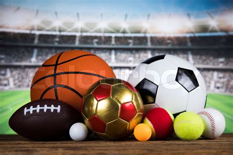 Sport Equipment And Balls Stock Image Colourbox