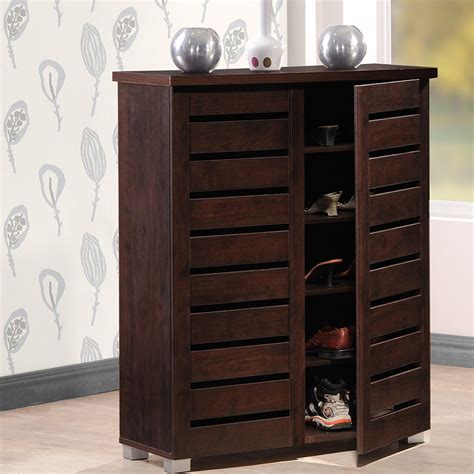 The coolidge shoe storage cabinet from baxton studio would be a great cottage & farmhouse addition to your home. Wholesale Interiors Baxton Studio Adalwin 15-Pair Shoe ...