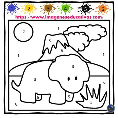 Dibujos Para Colorear Por Numeros Para Niños De Preescolar Páginas