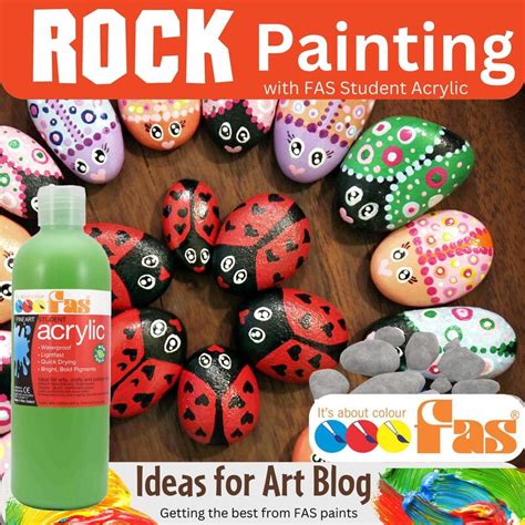 Rock Painting Adventure With School Paints Fas Fine Art Supplies Nz Ltd