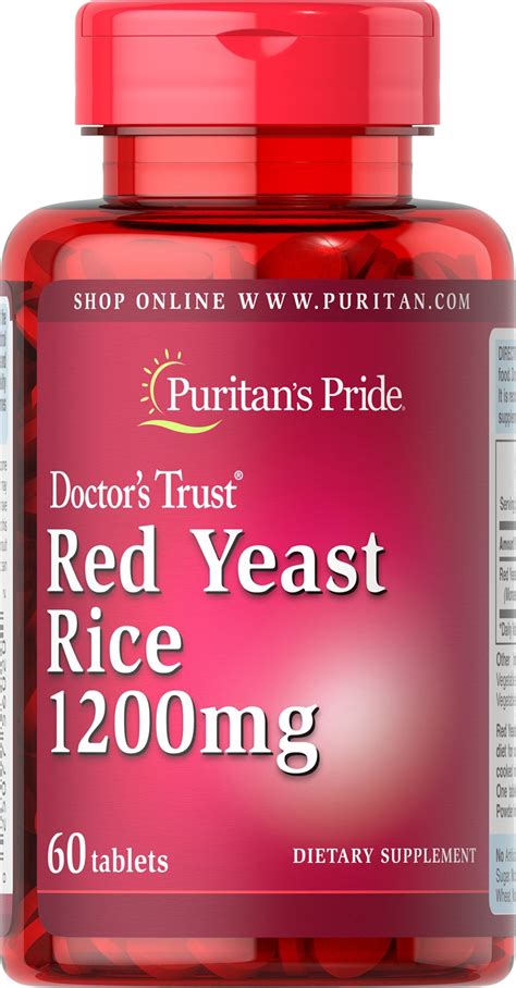 Some red yeast products might contain only small amounts of monacolin k and potentially have little effect on cholesterol levels. Red Yeast Rice: Red Yeast Rice 1200mg