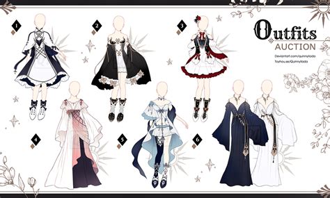 Adopt Auction Fantasy Outfits 61 Open By Quinnyilada On