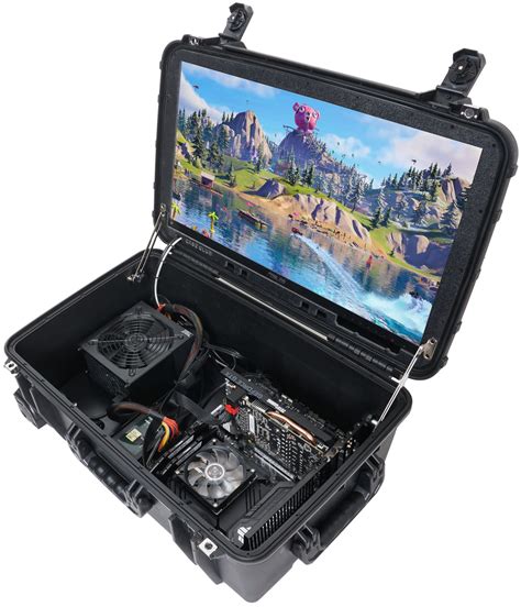 Case Club Pc Portable Diy Gaming Station With Built In Gaming Monitor