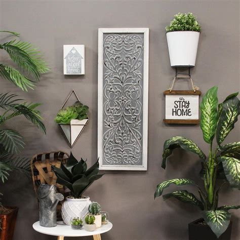 Stratton Home Decor Metal Embossed Panel Wall Decor S15045