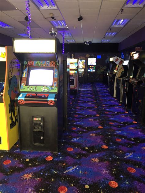 This 80s Themed Arcade At My Mall Arcade Retro Orange Pastel