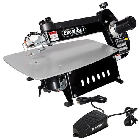 Excalibur 120 Volt 21 In Tilting Head Scroll Saw With Foot Switch Ex