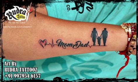 arm tattoo love mom dad viraltattoo