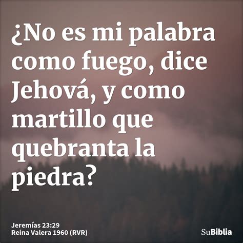 Jeremías 2329 Su Biblia