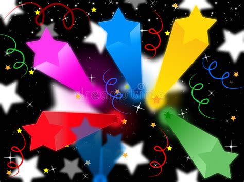How to use streamer in 2 : Stars Streamers Background Means Celestial Colors And ...