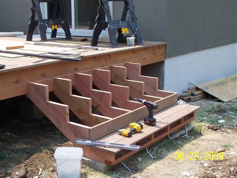 How To Build Deck Stairs Pictures To Pin On Pinterest Deck Stairs