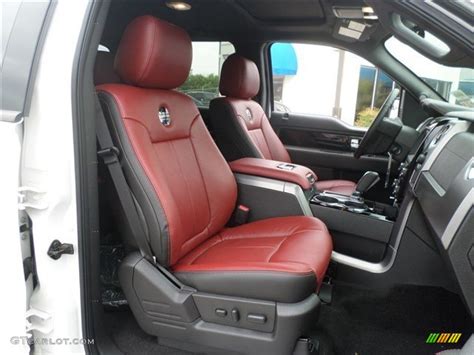 Limited Unique Red Leather Interior 2013 Ford F150 Limited Supercrew