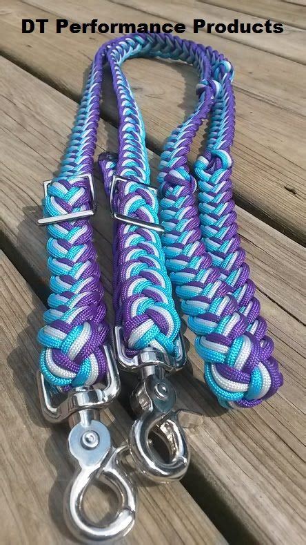 We would like to show you a description here but the site won't allow us. Purple, Silver & Turquoise Flat Braid With Knots Barrel Reins | Horse accessories, Horse tack ...